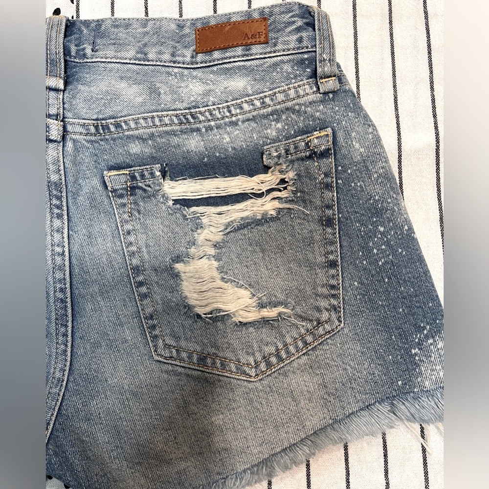 Abercrombie & Fitch AMES LOW RISE BOYFRIEND SHORT Size 24 NWT - Picture 3 of 8